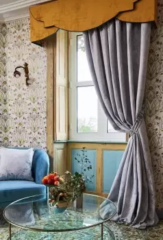 Image of The Chateau by Angel Strawbridge Heron Curtains - Grey