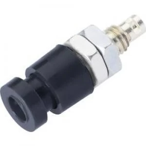 Image of Jack socket Socket vertical vertical Pin diameter 2.4mm Black