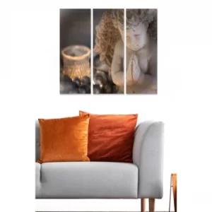 Image of MDF3840264 Multicolor Decorative MDF Painting (3 Pieces)