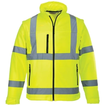 Image of Portwest - S428YERM - sz M Hi-Vis Softshell Jacket (3L) - Yellow