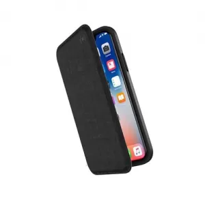 Image of Speck Presidio Folio iPhone X Black Grey Phone Case Adjustable Viewing