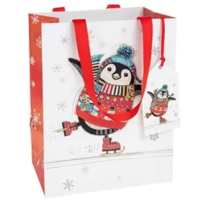 Image of Kooks Xmas Penguin Skater Gift Bag Medium