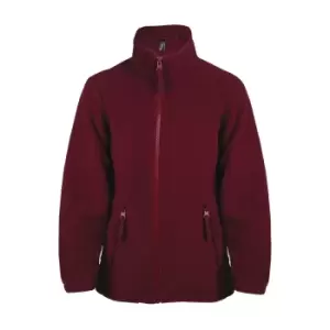 Image of SOLS Childrens/Kids North Zip-Up Fleece Jacket (10yrs) (Burgundy)