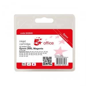 Image of 5 Star Office Supplies Inkjet Cartridge Page Life Magenta 450pp Epson