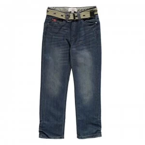 Image of Lee Cooper Belted Jean Junior - Mid Wash