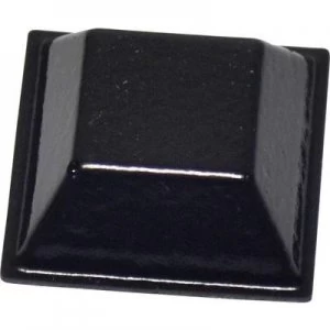 Image of Foot self adhesive square Black L x W x H 20.6 x 20.6 x 7.6 mm