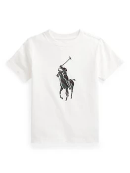 Image of Ralph Lauren Boys Polo Graphic Short Sleeve T Shirt - White, Size 8 Years=S