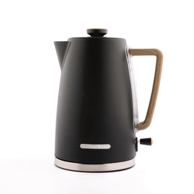 Image of Hamilton Beach, Scandi Electric Kettle, Matte Black, 1.7L, Hbk01Mb