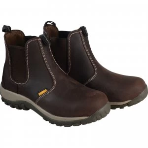 Image of DEWALT Mens Radial Dealer Safety Boots Brown Size 9
