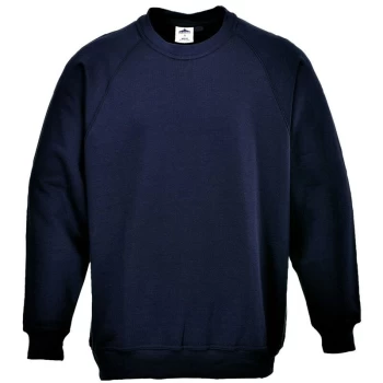 Image of B300NARM - sz M Roma Sweatshirt - Navy - Portwest