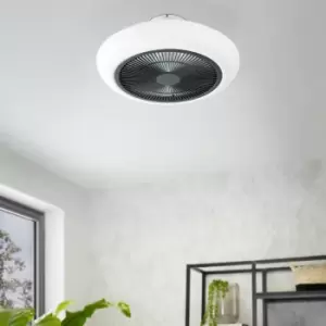 Image of EGLO Sayulita Ceiling Light with Fan - White & Black