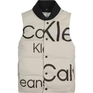 Image of Calvin Klein Jeans Bold Institutional Logo Vest - Cream
