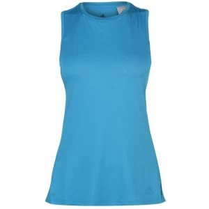 Image of adidas Strap Back Tank Top Ladies - Shock Cyan