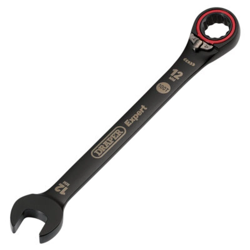 Image of Draper Expert Hi Torq Reversible Ratchet Combination Spanner 03902 Size: 12mm