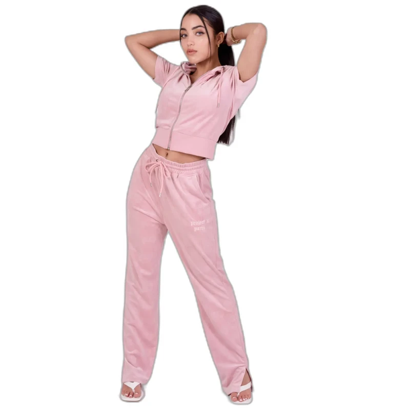 Image of Project X Paris Loose-fitting velvet Trousers For Her Project X Paris Rose Female XS