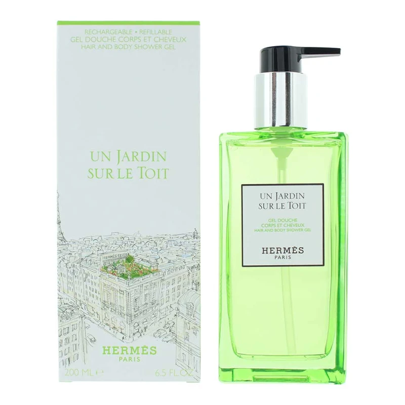 Image of Hermes Un Jardin Sur Le Toit Hair And Body Shower Gel 200ml