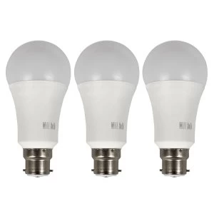 Image of Smart RGB Dimmable WiFi Bulb bayonet end - Alexa/Google Home - 3 Pack