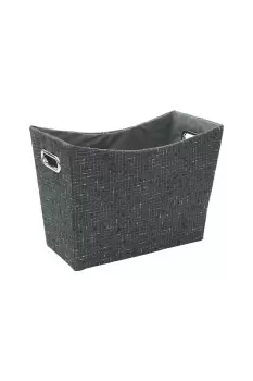 Image of Shadow Fabric Magazine Holder Storage Basket