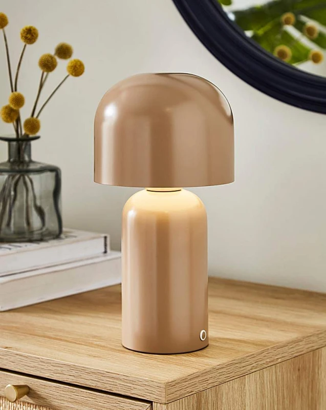 Image of Searchlight Mushroom Wireless Rechargeable LED Lamp Natural - Searchlight Natural ZG34201