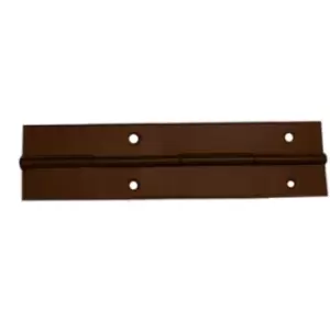 Image of Metal Piano Hinge Gold Colour 30x120mm - Colour Brown - Pack of 10