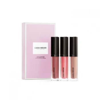 Image of Laura Mercier Lip Glace Trio Gift Set 4.5g Lip Glace - Baby Doll + 4.5g Lip Glace - Bare Blush + 4.5g Lip Glace - Desert Rose