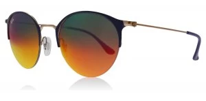 Image of Ray-Ban RB3578 Sunglasses Copper Top Blue 9036A8 50mm
