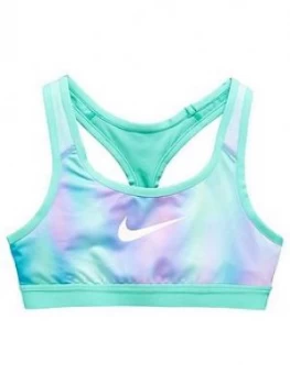 Image of Nike Older Girls Classic Reversible AOP Bra BluePink BluePink Size XL13 15 Years Women