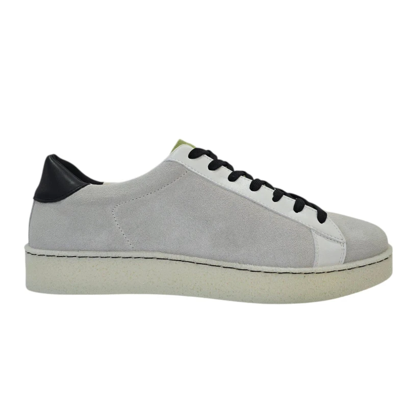 Image of Loyalti Mens Castro Low-Top Trainers Grey/Wht/Green male 7 (41)
