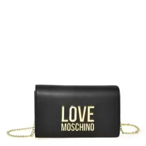 Image of LOVE MOSCHINO Lettering Shoulder Bag - Black