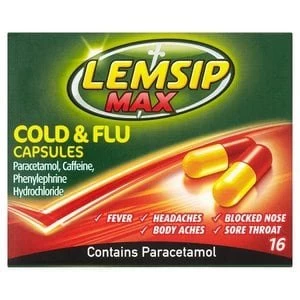 Image of Lemsip Max Strength Capsules 16s