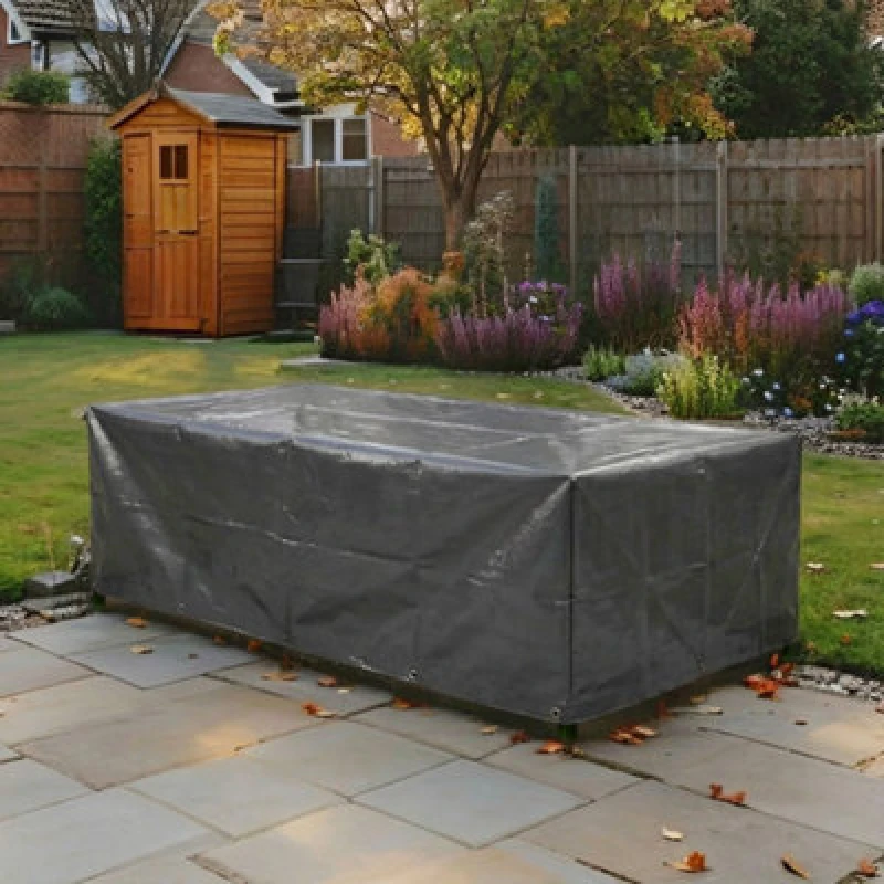 Image of Home Source Duracover 203Cm Heavy Duty Waterproof & Uv Resistant Outdoor Garden Table Furniture Cover