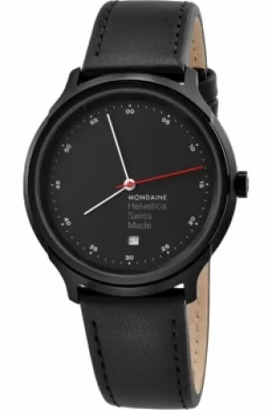 Image of Unisex Mondaine Helvetica Regular Spiekermann Edition Watch MH1R2223LB