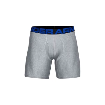 Image of Under Armour Tech 6" Boxerjock 2pk - Academy/Mod Gray - S