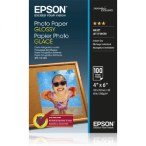 Image of Epson C13S042548 10x15cm Glossy Photo Paper 200g x100