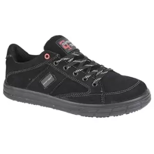 Image of Grafters Mens Skate Type Toe Cap Safety Trainers (11 UK) (Black) - Black