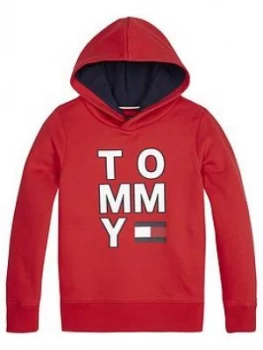 Image of Tommy Hilfiger Boys Multi Graphic Hoodie - Red