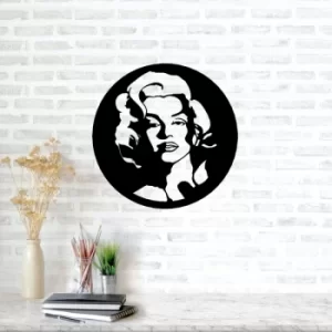 Image of Monroe Black Decorative Metal Wall Accessory