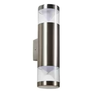 Image of Zink POLLUX 8W LED Outdoor Up and Down Wall Light Stainless Steel
