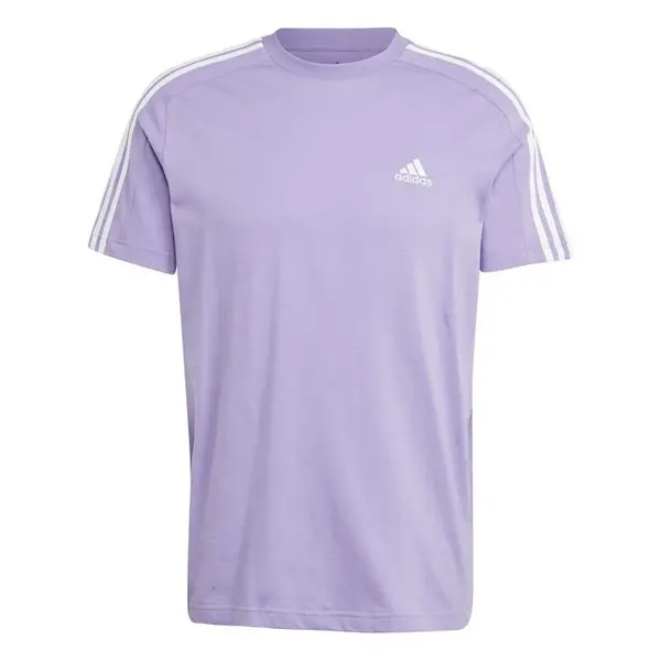 Image of adidas Essentials 3-Stripes T-Shirt Mens - Purple S