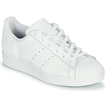 Image of adidas SUPERSTAR J boys's Childrens Shoes Trainers in White kid,Kid 3