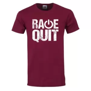 Image of Grindstore Mens Rage Quit T-Shirt (S) (Burgandy)