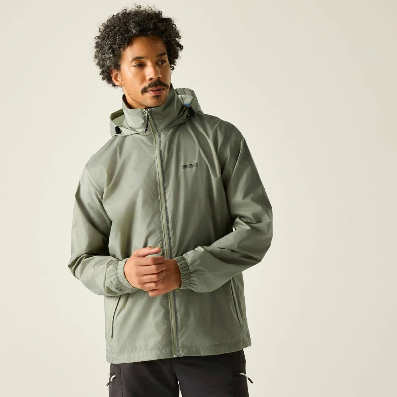 Image of Regatta Mens Lyle IV Waterproof Packaway Jacket in Light Green Size: XL Light Green Male XL