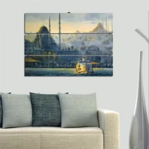 Image of PY6 Multicolor Decorative MDF Painting (3 Pieces)