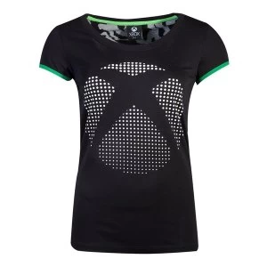 Image of Microsoft - Dot Logo Womens Medium T-Shirt - Black