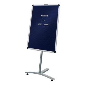 Image of Nobo Welcome Foyer Board with Aluminium Trim Blue