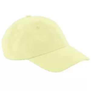 Image of Beechfield Unisex Low Profile 6 Panel Dad Cap (One Size) (Pastel Lemon)