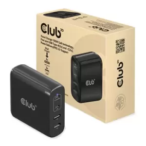 Image of Club 3D 100W GaN Technology Travel Charger