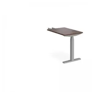Image of Elev8 Touch sit-stand return desk 600mm x 800mm - silver frame and
