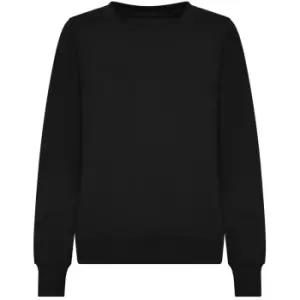 Image of Awdis Womens/Ladies Sweatshirt (M) (Deep Black)