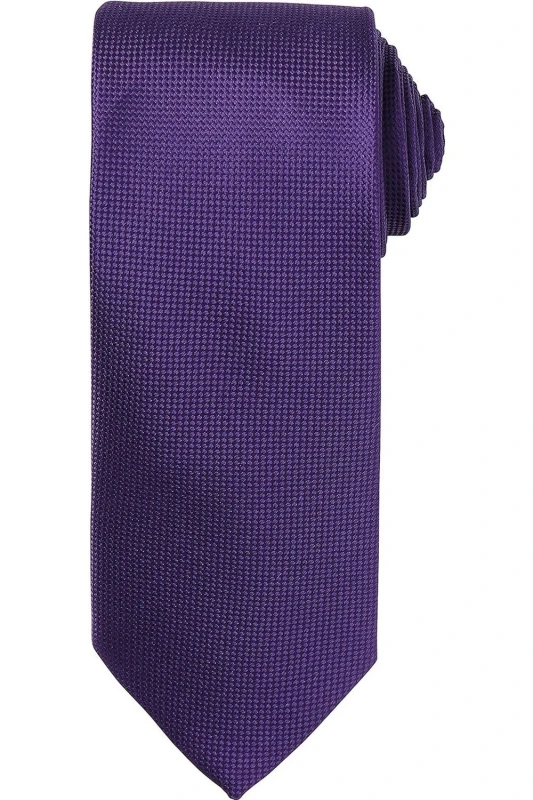 Image of Premier Premier Micro Waffle Tie in Purple Purple One Size Unisex 5063425960040